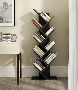 Office Bookshelf : Wooden 8-Level Book Storage Rack