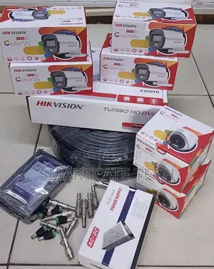 8CH Hikvision ColorVu CCTV Security System – 6 Cameras 1080p HD