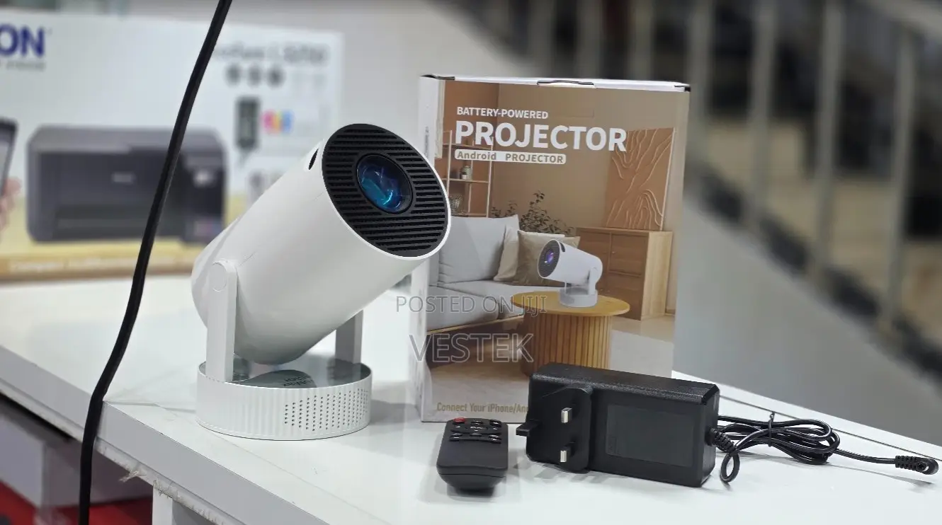 HY300 Pro Battery Powered Rechargeable Android Projector