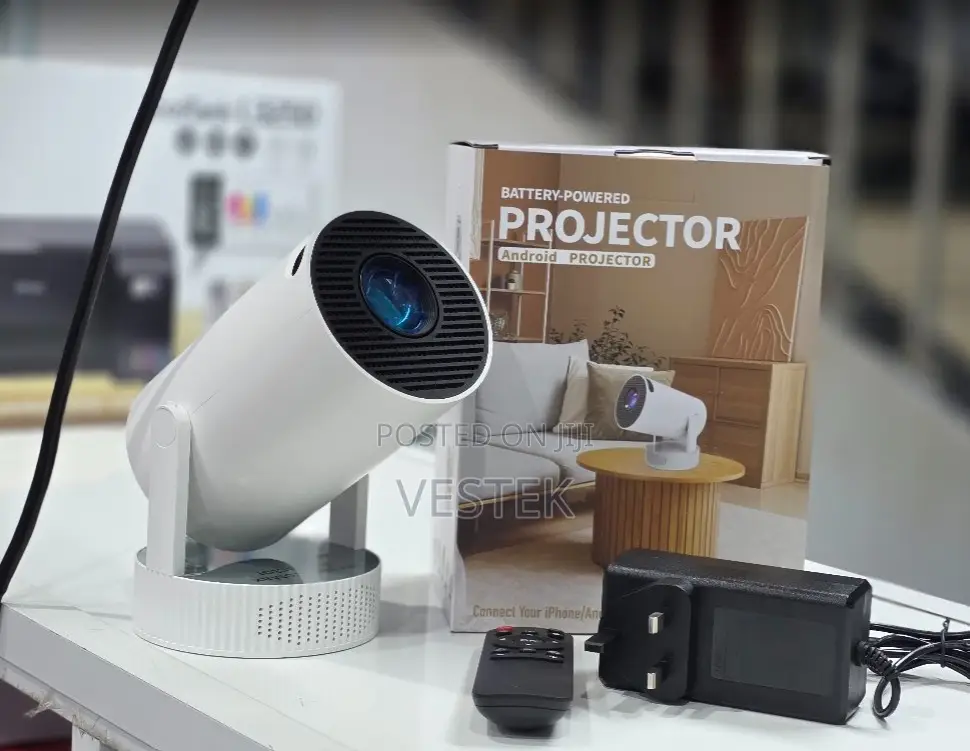 HY300 Pro Battery Powered Rechargeable Android Projector