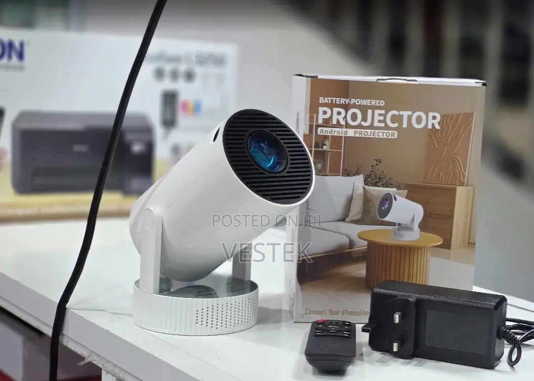 HY300 Rechargeable Portable Mini Projector,Built-in Battery,Android OS