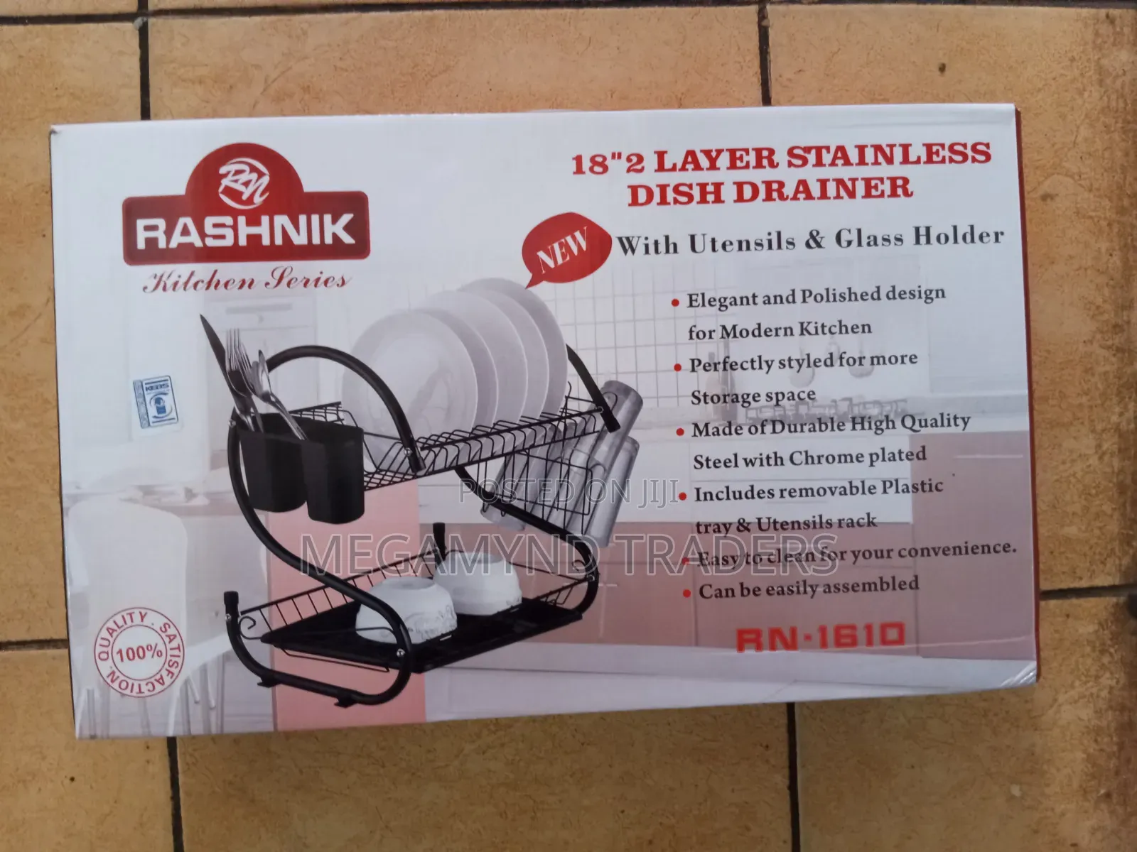 Dish Rack Single / Stainless Steel Dish Rack