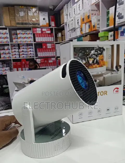 HY300 Pro Max Portable Movie Projector With Inbuilt Battery