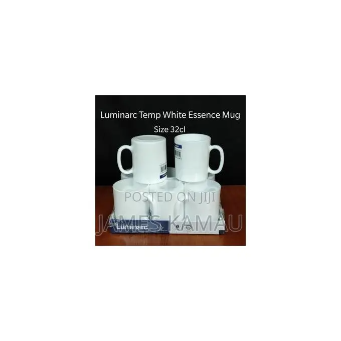 Luminarc 32cl Temp White Cups Kitchenware Ceramic Mugs Set