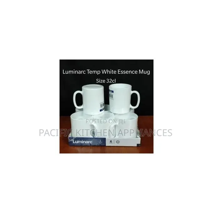 Luminarc 32cl Temp White Cups Kitchenware Ceramic Mugs Set