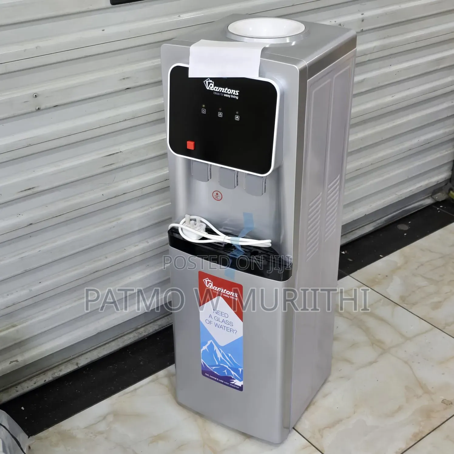 Ramtons Water Dispenser Hot, Cold and Normal With Compressor RM/685