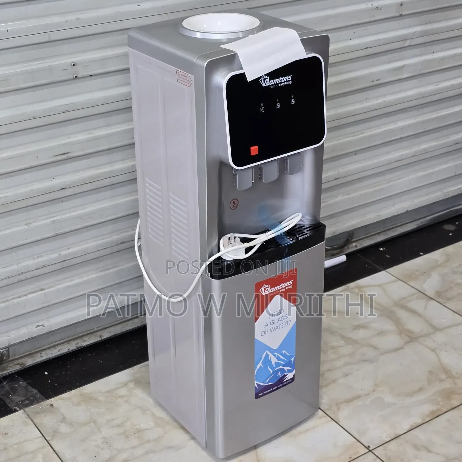 Ramtons Water Dispenser Hot, Cold and Normal With Compressor RM/685
