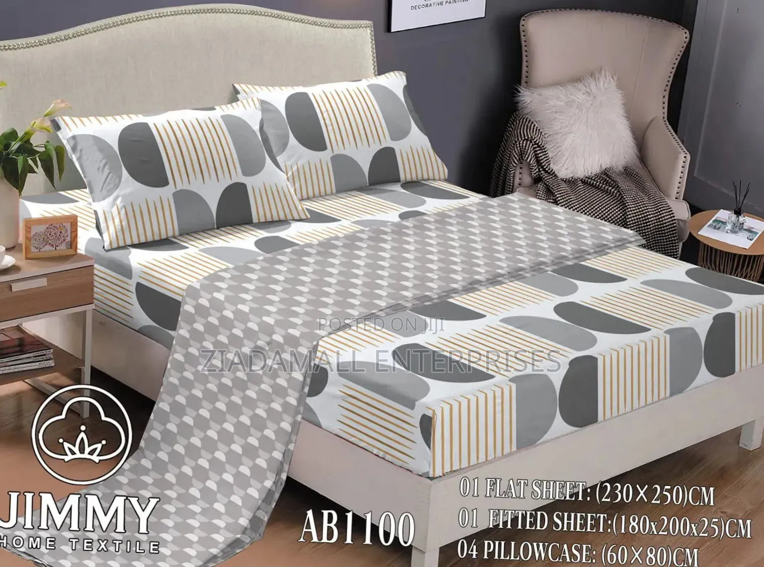 Pure Cotton Fitted Bedsheet