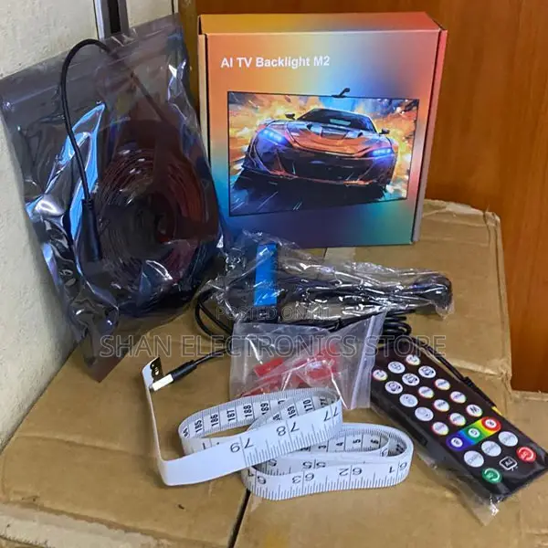 TV LED Backlight With Camera, RGBIC Lights Sync With 55-65 Inch TVs