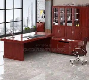 1.6M Executive Mahogany Office Desk