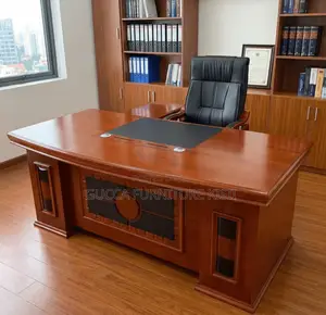 1.6M Executive Mahogany Office Desk