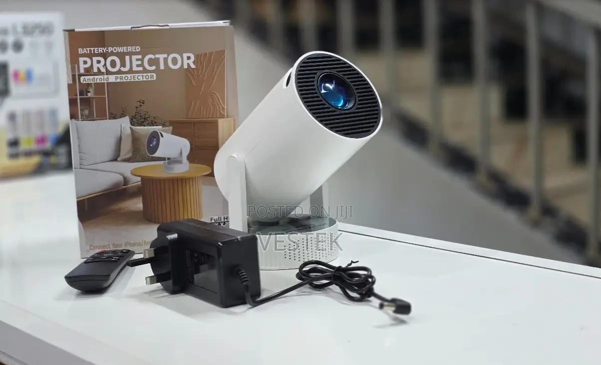 HY300 Portable Battery-Powered Smart Android Projector