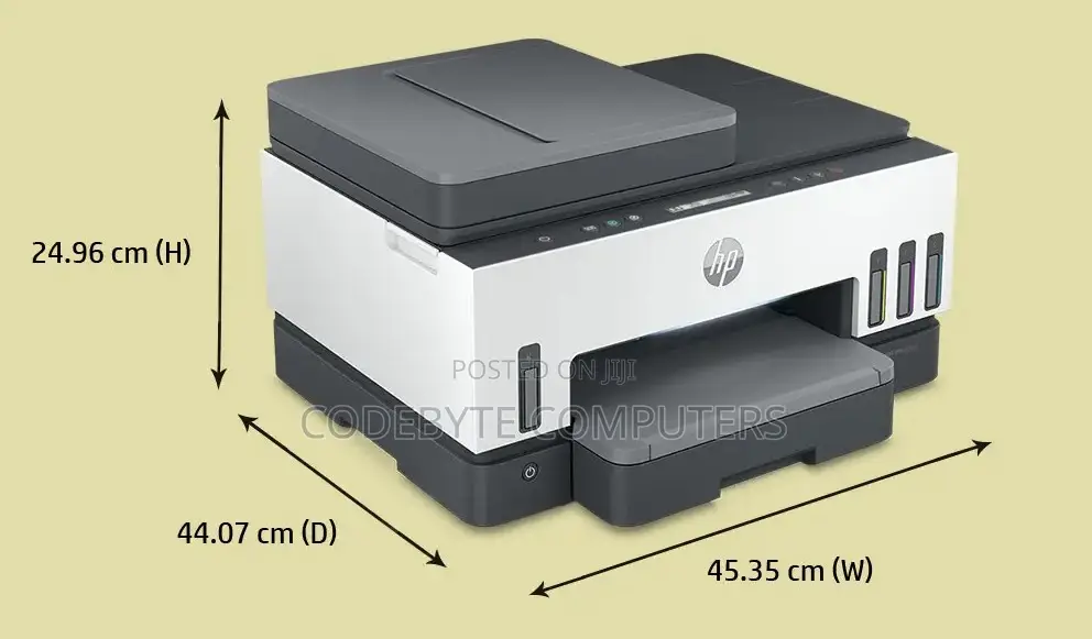 HP Smart Tank 750 All-in-One Auto Duplex WiFi, With ADF, Print, Scan
