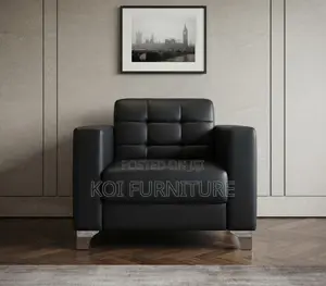 Office Sofa; Single Seater Executive Modern Leather Sofa Set