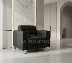 Office Sofa; Single Seater Executive Modern Leather Sofa Set