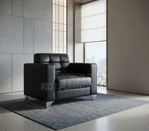 Office Sofa; Single Seater Executive Modern Leather Sofa Set