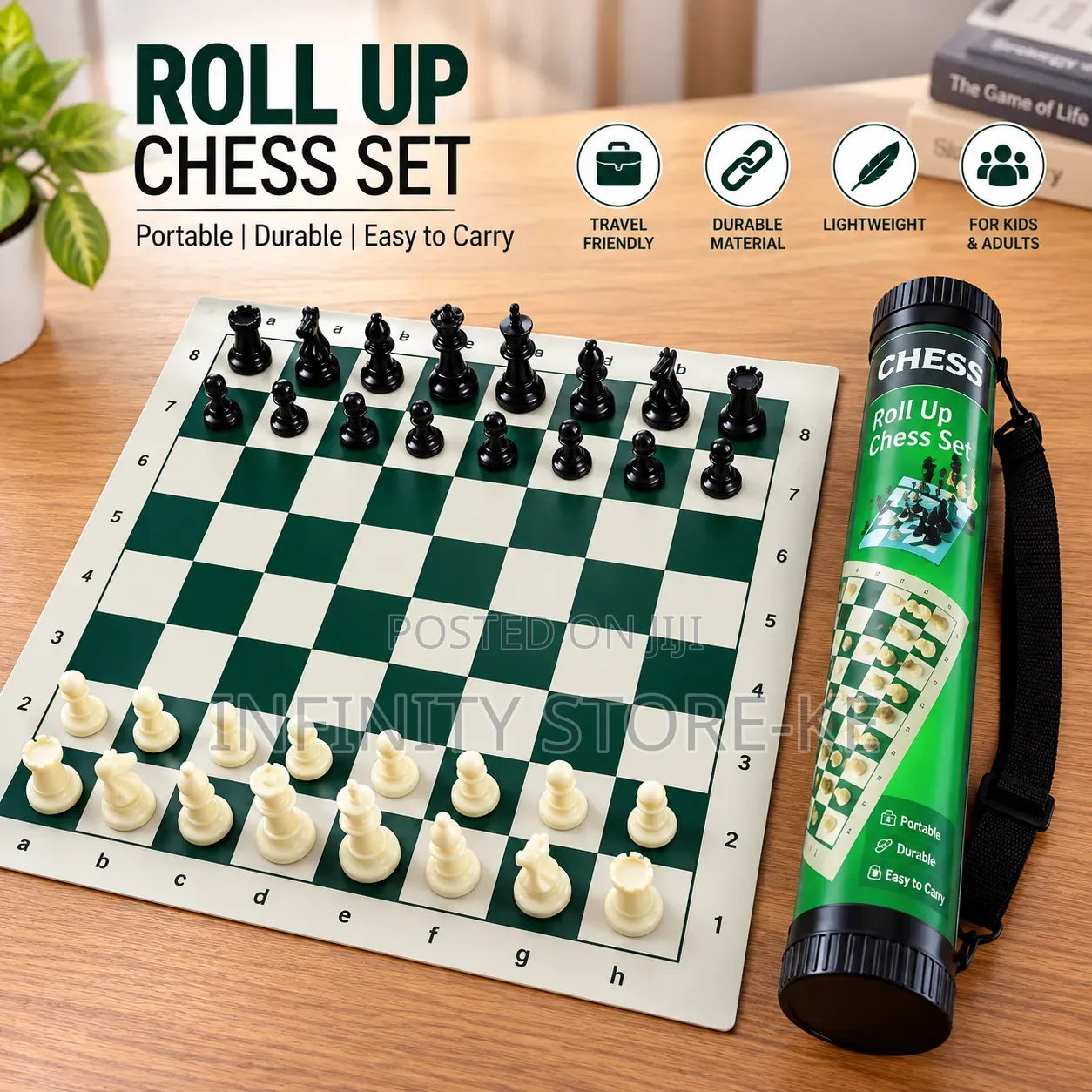 Large Size Roll Up Chess Mat 50*50 Cm