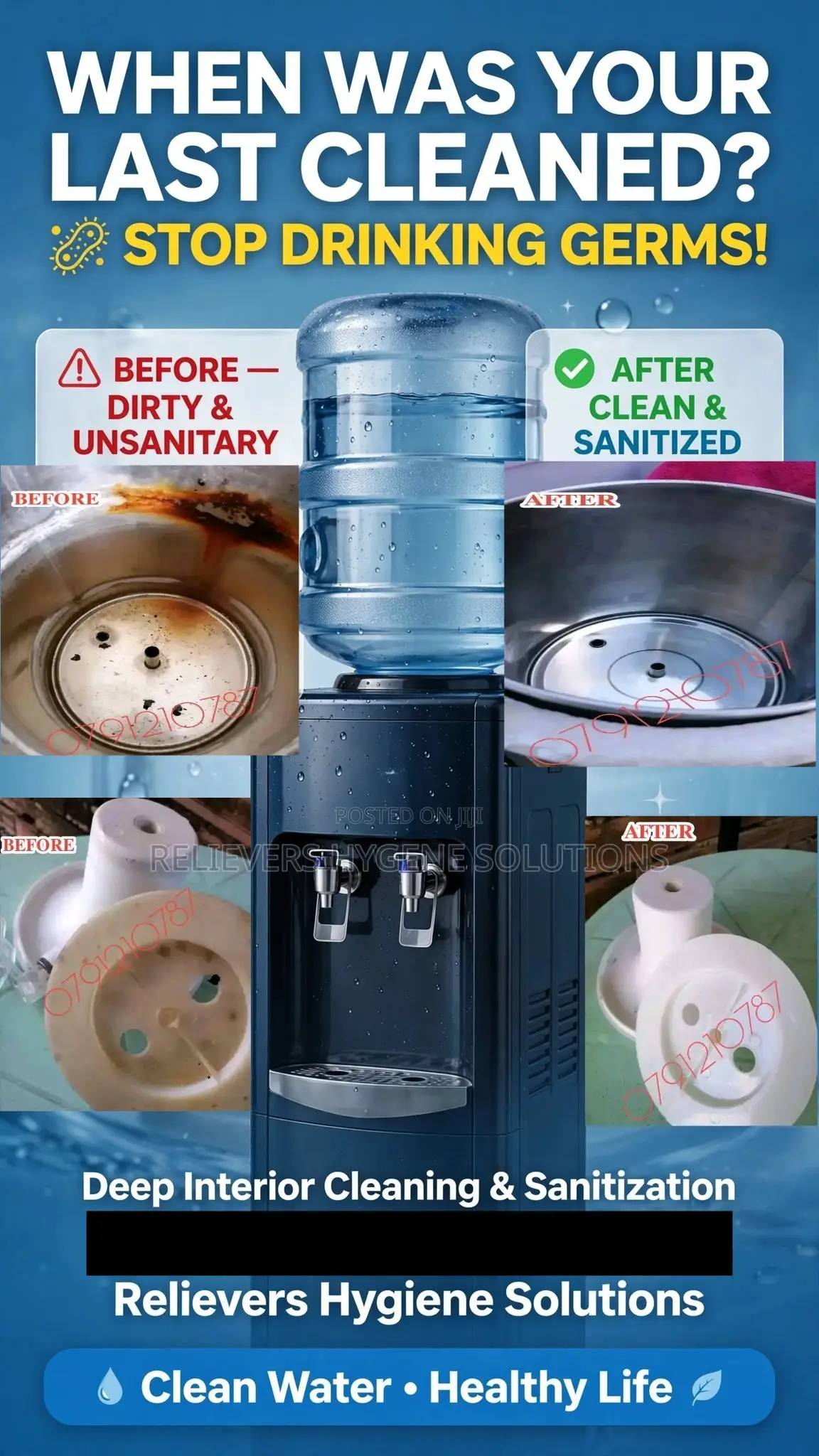 Water Dispenser Cleaning and Sanitation Services