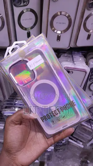 Pink Legan Transparent Back for iPhone 15 Pro Max