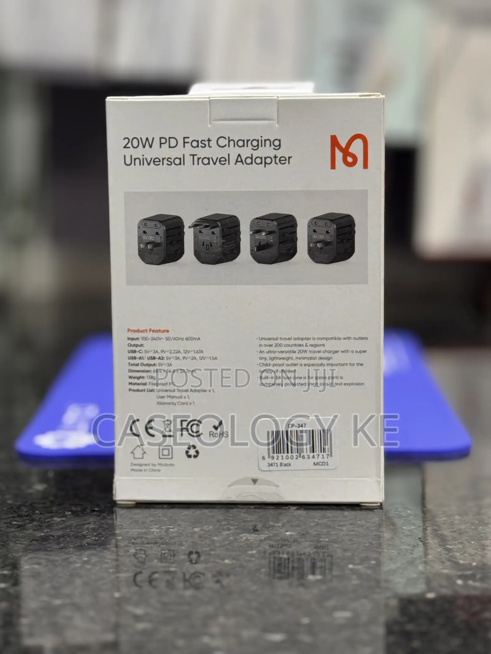 McDodo 20W Fast Charging Universal Travel Adapter