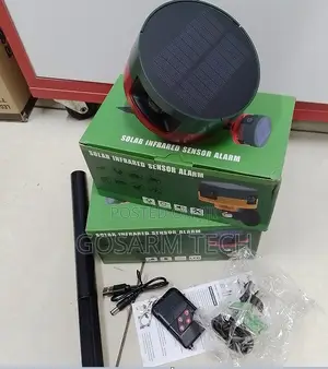 Solar Infrared Sensor Alarm Solar Powered | Motion Detection