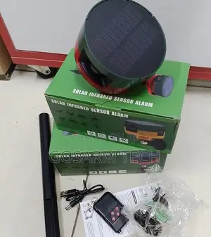 Solar Infrared Sensor Alarm Solar Powered | Motion Detection