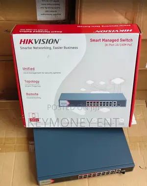 16PORTS Hikvsion Smart Managed POE Switch POE Upto 300Metres