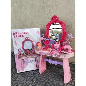 Children’s Dressing Up Table Kids Vanity Set Pretend Play