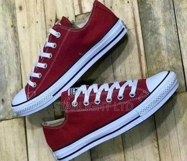 Maroon White Converse Low Cut 37-45 - main view