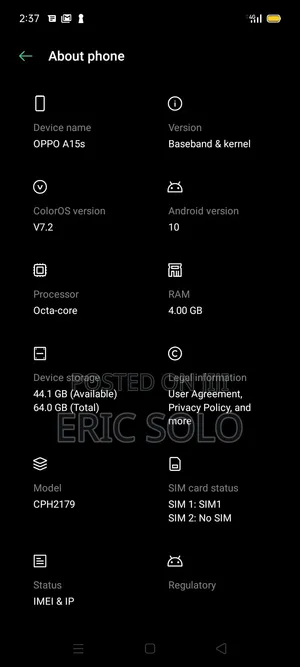 Oppo A15s 64 GB Blue
