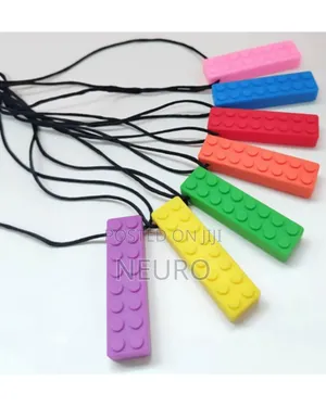 Brick Sensory Chew Necklace - Oral Sensory Chew for Autism / ADHD Kids