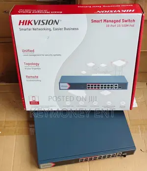 Smart Managed 16Ports POE Switch Hikvision Full POE