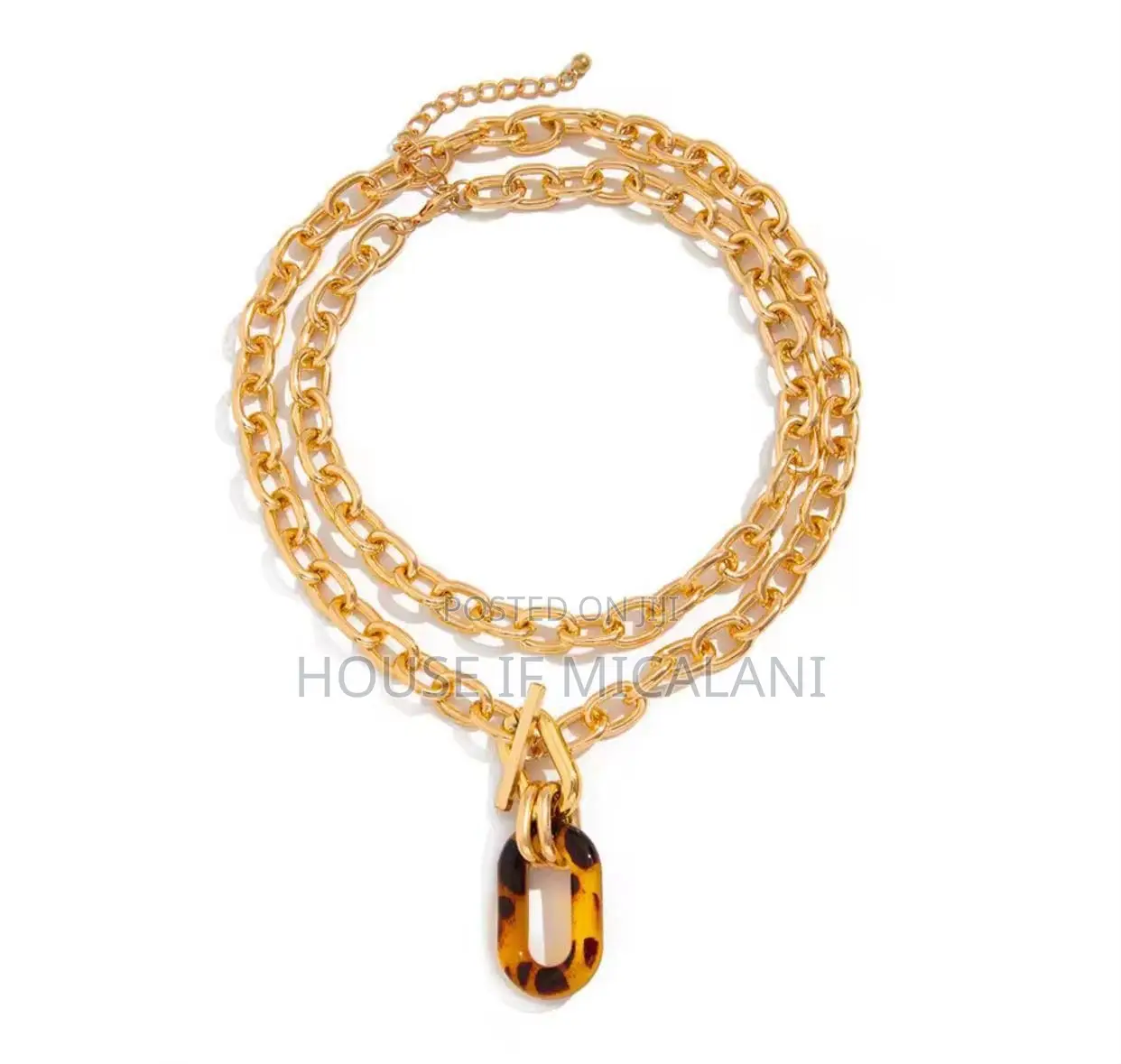 2-in-1 Chunky Hoop Necklace
