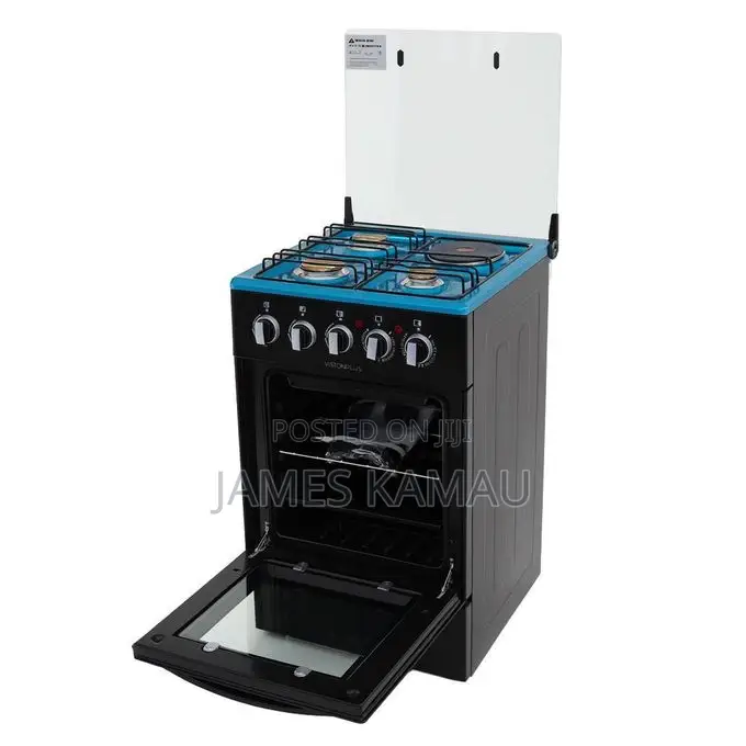 Vision Plus 3 Gas + 1 Electric Plate 50X50 Standing Cooker