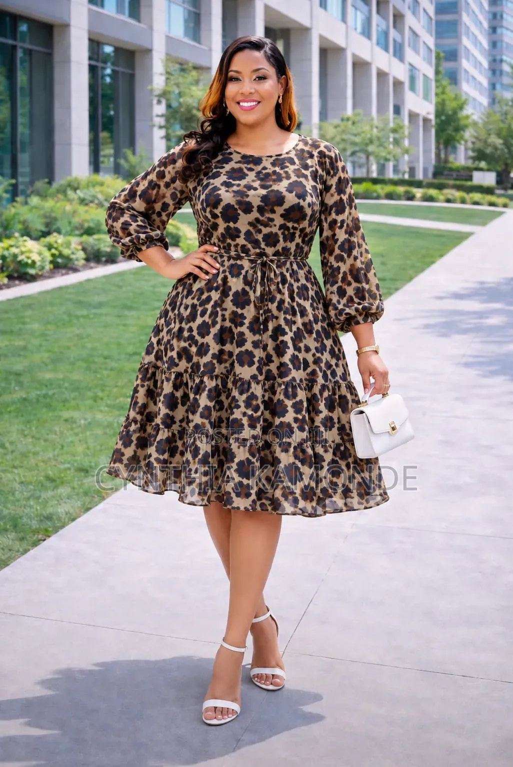 Animal Print Skater Dress