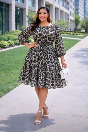 Animal Print Skater Dress
