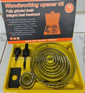 16Pcs Hole Saw Kit With Arbor & Drill Bits