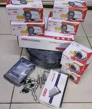 Hikvision 8CH DVR Kit | 6 ColorVu Cameras | Full-Color Night Vision