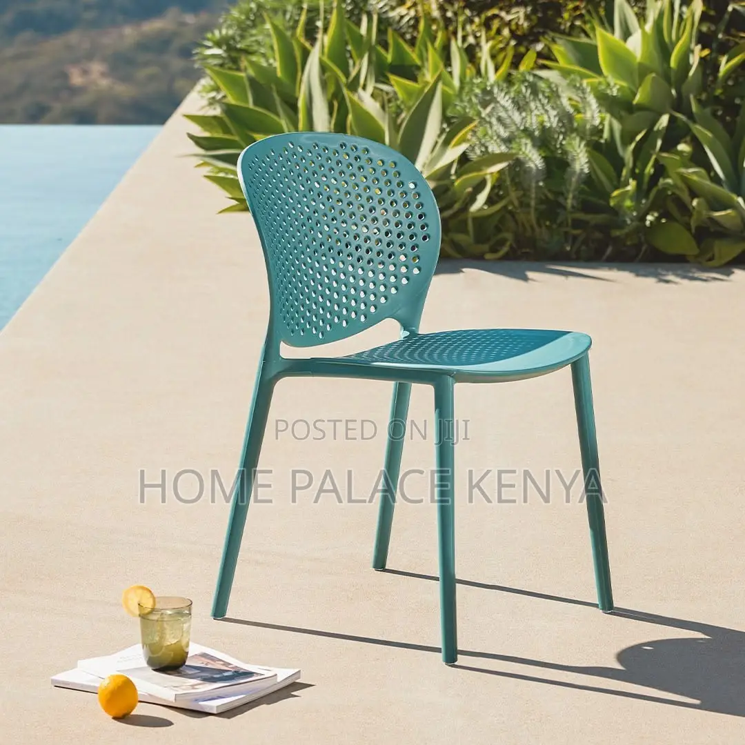 Dining Chair; Stackable Outdoor Dining Chair for Space Saving Patio