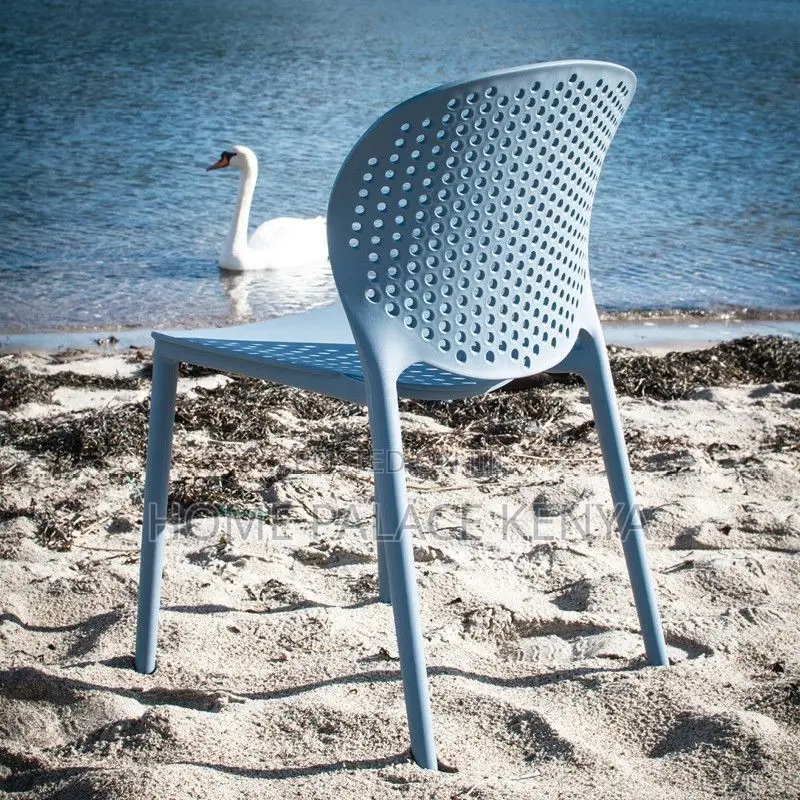 Dining Chair; Stackable Outdoor Dining Chair for Space Saving Patio