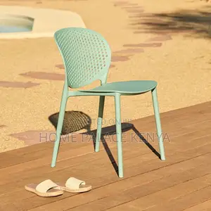 Dining Chair; Stackable Outdoor Dining Chair for Space Saving Patio