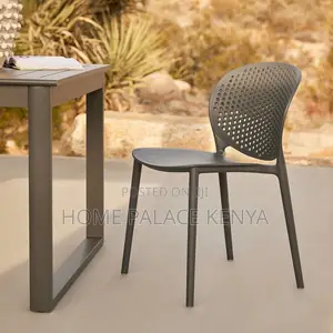 Dining Chair; Stackable Outdoor Dining Chair for Space Saving Patio