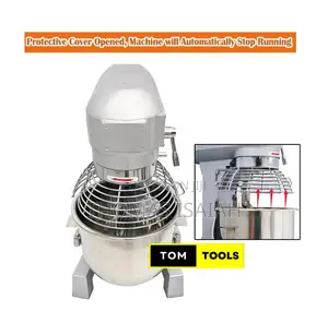 3-Speed Adjustable Commercial Food Dough Mixer With Stainless Steel Bo
