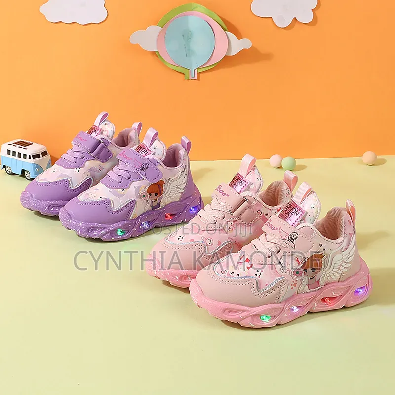 Pink Purple Girls Led Shoes