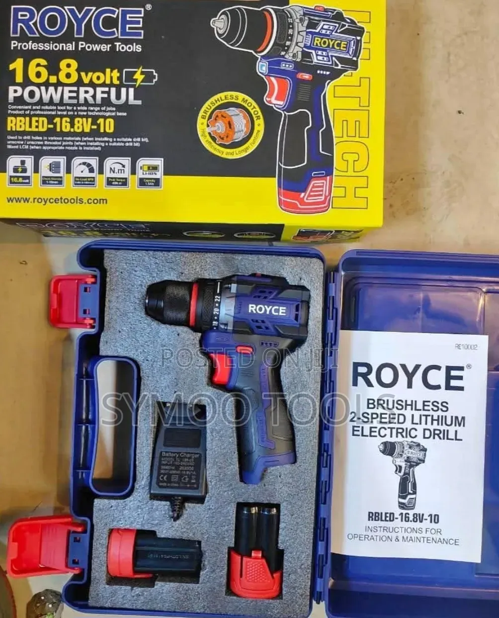 Royce 16.8V Brushless Cordless Drill