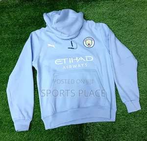 Manchester City Puma Sky-Blue Hoodie