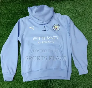 Manchester City Puma Sky-Blue Hoodie