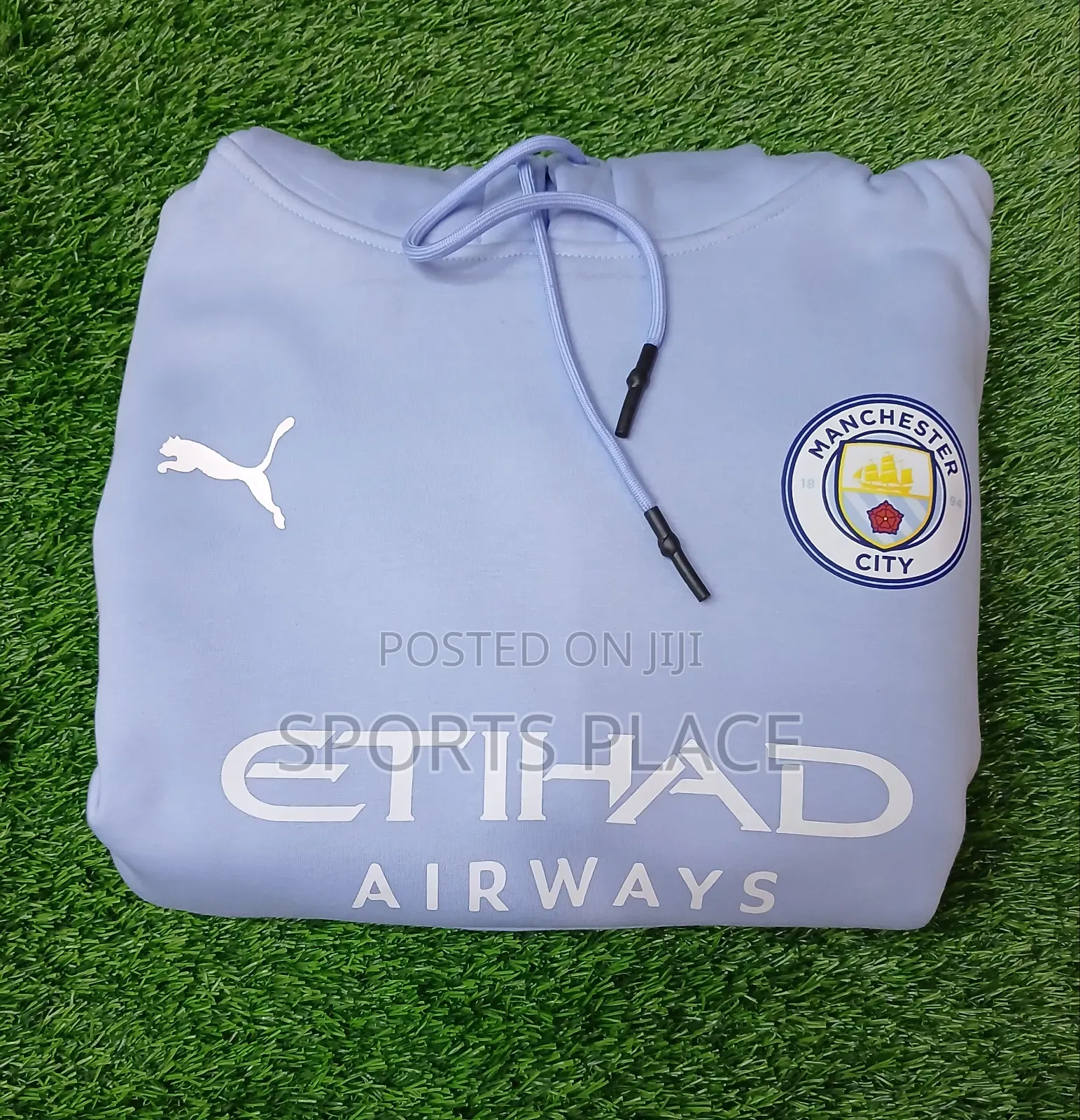Manchester City Puma Sky-Blue Hoodie