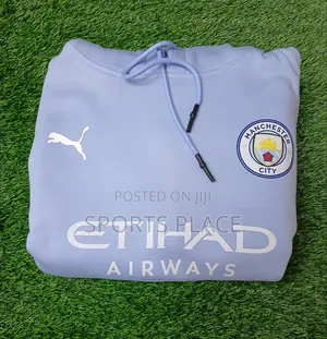 Manchester City Puma Sky-Blue Hoodie