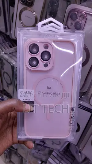 Pink Translucent Case for iPhone 14 Pro Max